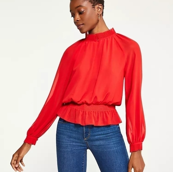 ANN TAYLOR SHEET BLOUSE - Picture 11 of 12